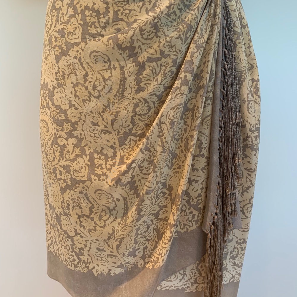 100% silk wrap skirt
